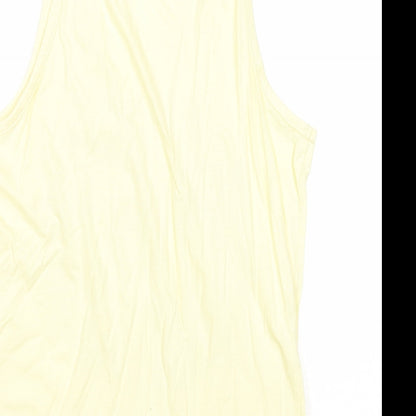 5th Shore Mens Yellow Cotton T-Shirt Size S Round Neck - Just Escaping