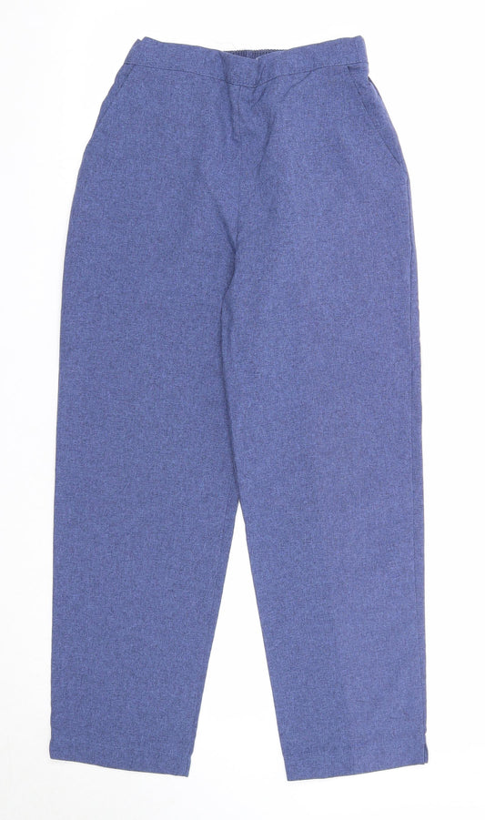 Womens UK Size 10 Emma Collection Regular Fit  Blue Trousers