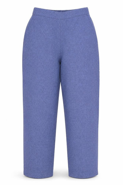 Womens UK Size 10 Emma Collection Regular Fit  Blue Trousers
