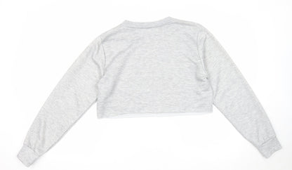 Boohoo Womens Grey Polyester Pullover Sweatshirt Size 10 Pullover - California