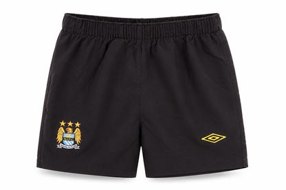 Umbro Boys Black Polyester Sweat Shorts Size 4-5 Years Regular - M.C.F.C