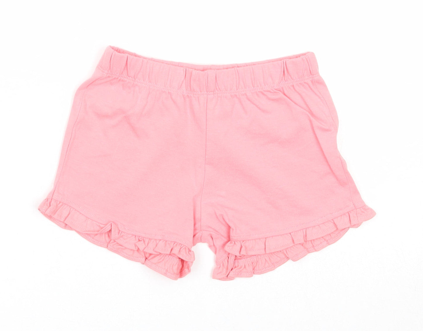 Care Bears Girls Pink Cotton Cropped Trousers Size 9 Months Pullover - Shorts