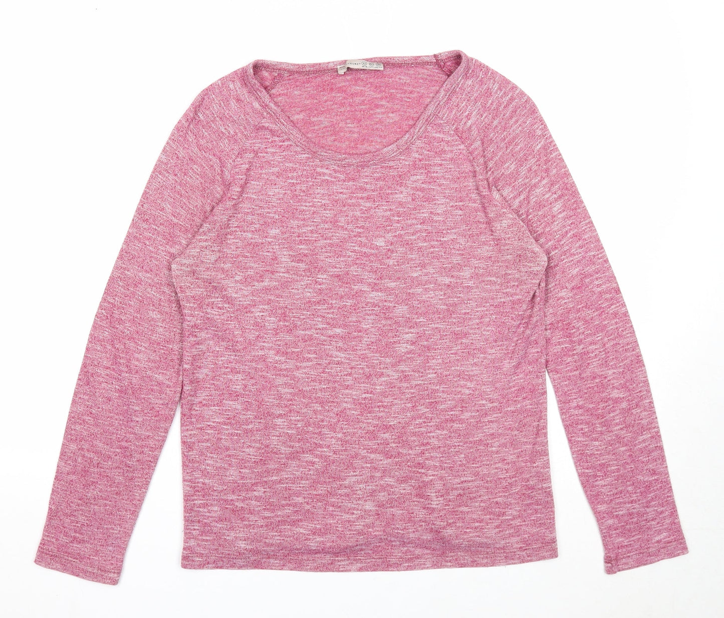 Atmosphere Womens Pink Boat Neck Polyester Pullover Jumper Size 12