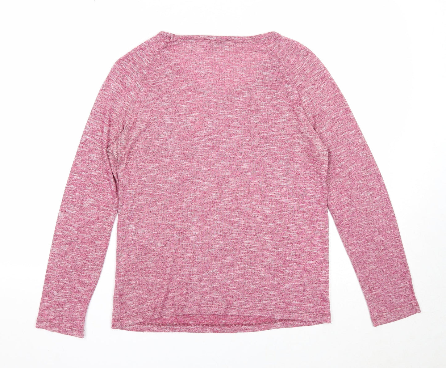 Atmosphere Womens Pink Boat Neck Polyester Pullover Jumper Size 12
