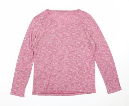 Atmosphere Womens Pink Boat Neck Polyester Pullover Jumper Size 12