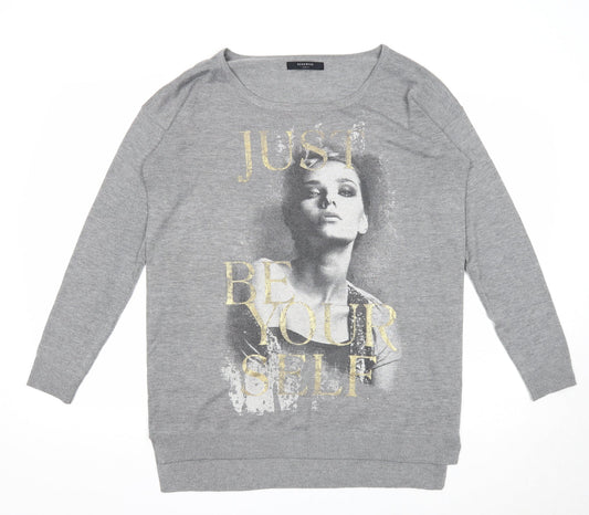 Womens UK Size L RESERVED Grey Pullover Jumper