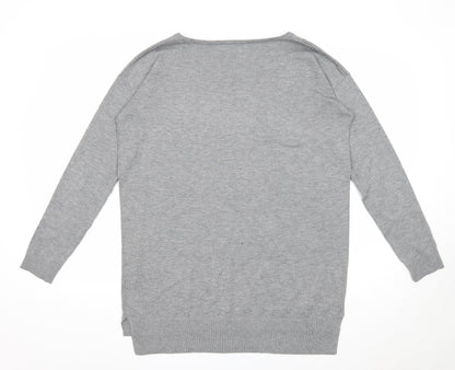 Womens UK Size L RESERVED Grey Pullover Jumper