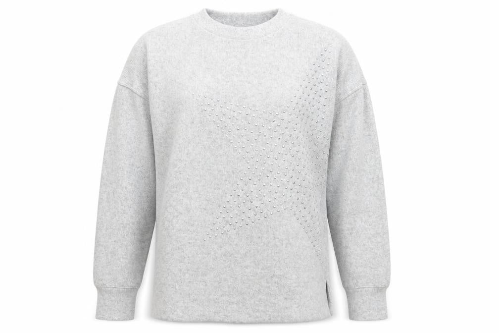 Womens UK Size 10 F&F Grey Pullover Jumper