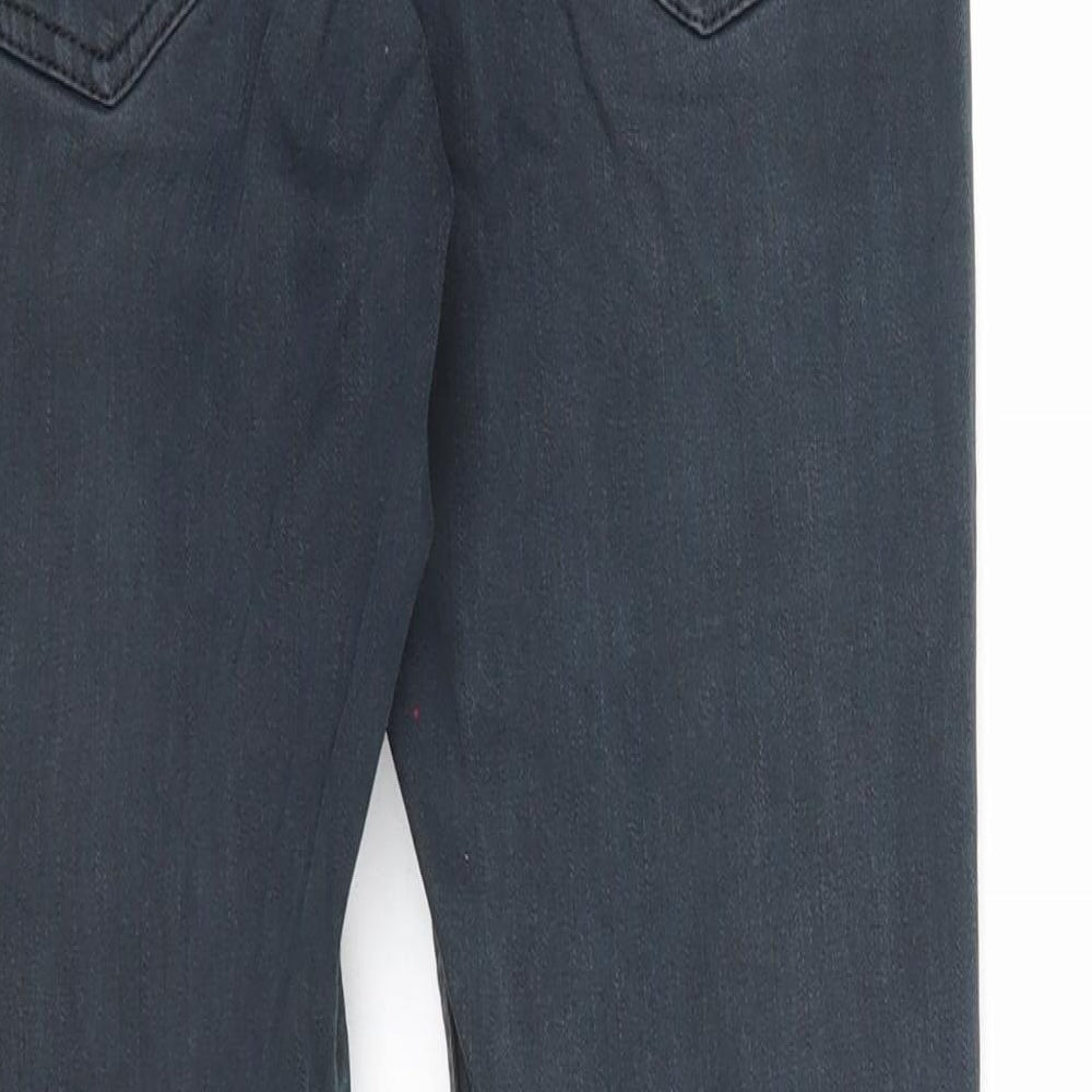 Topshop Womens Blue Cotton Skinny Jeans Size 28 in L32 in Regular Zip