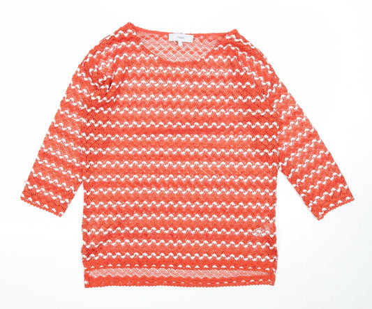 Womens UK Size 8 NEXT Orange Pullover Jumper