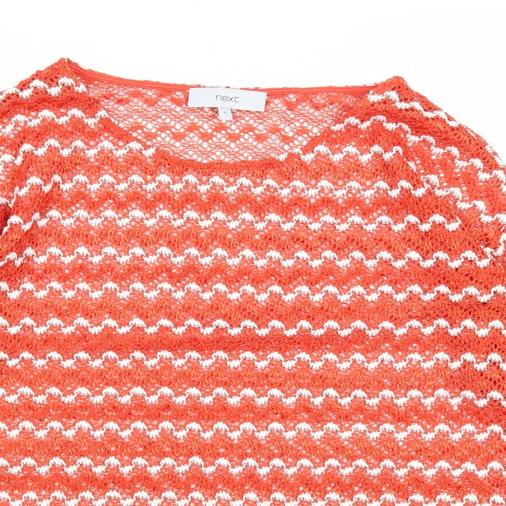 Womens UK Size 8 NEXT Orange Pullover Jumper
