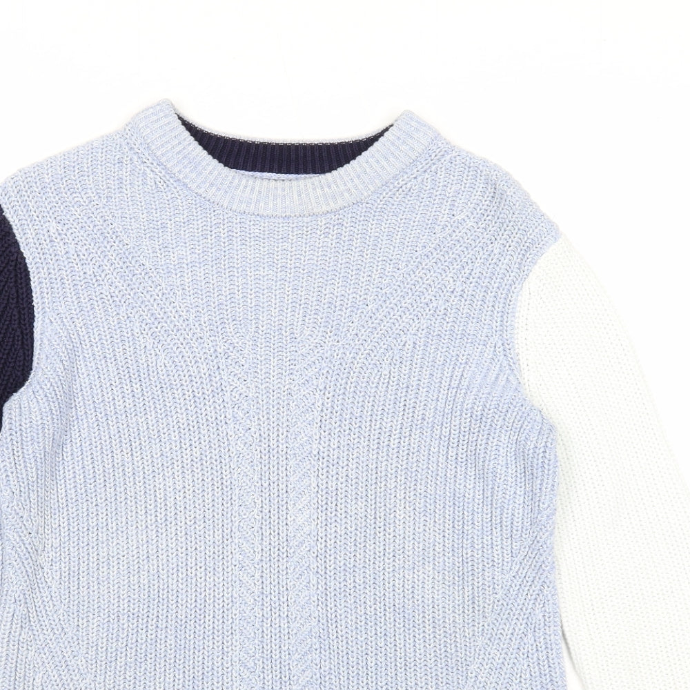 Womens UK Size S Marks and Spencer Blue Pullover Jumper