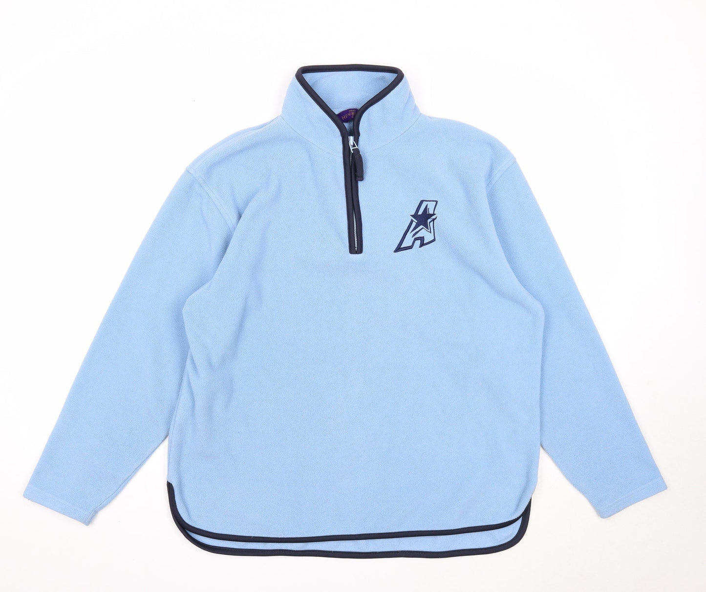Henbury Mens Blue Polyester Pullover Sweatshirt Size S - Allstars