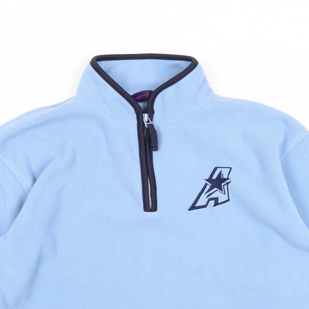 Henbury Mens Blue Polyester Pullover Sweatshirt Size S - Allstars