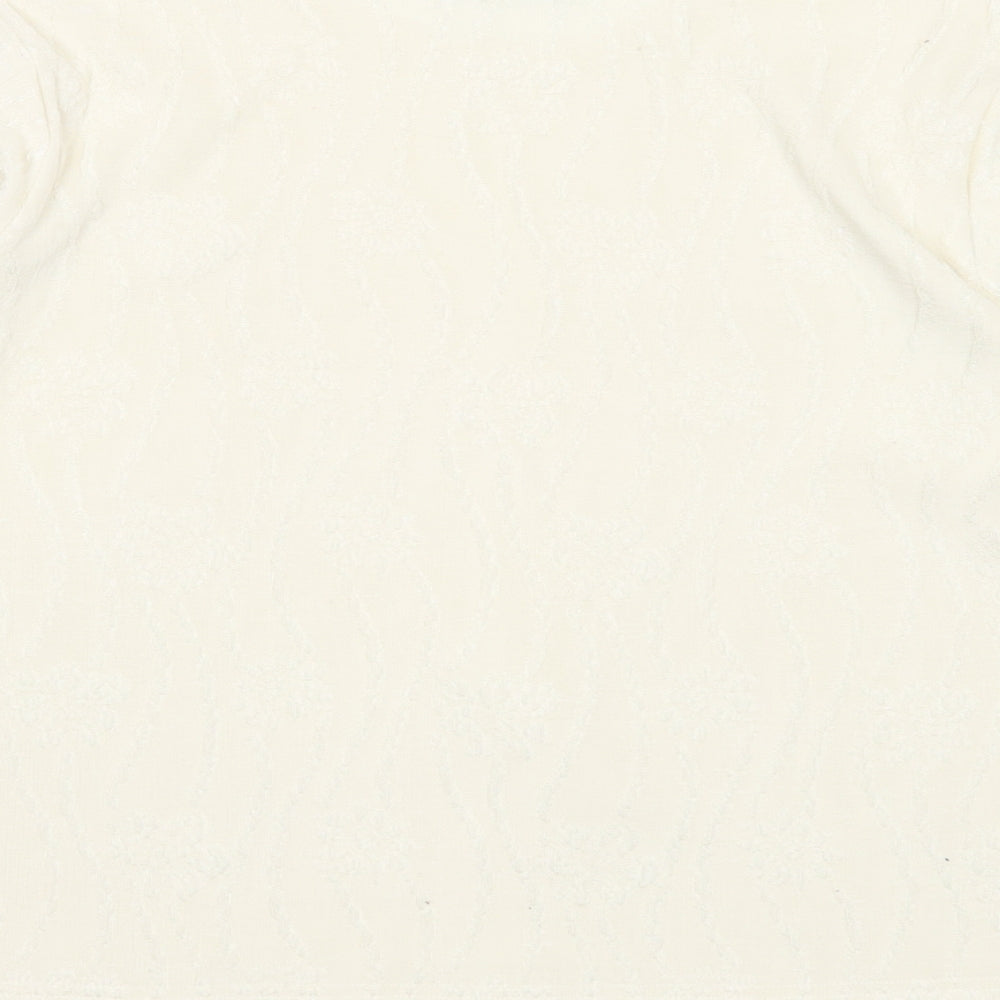 Womens UK Size 12 Emreco White Pullover Jumper