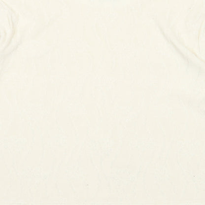 Womens UK Size 12 Emreco White Pullover Jumper