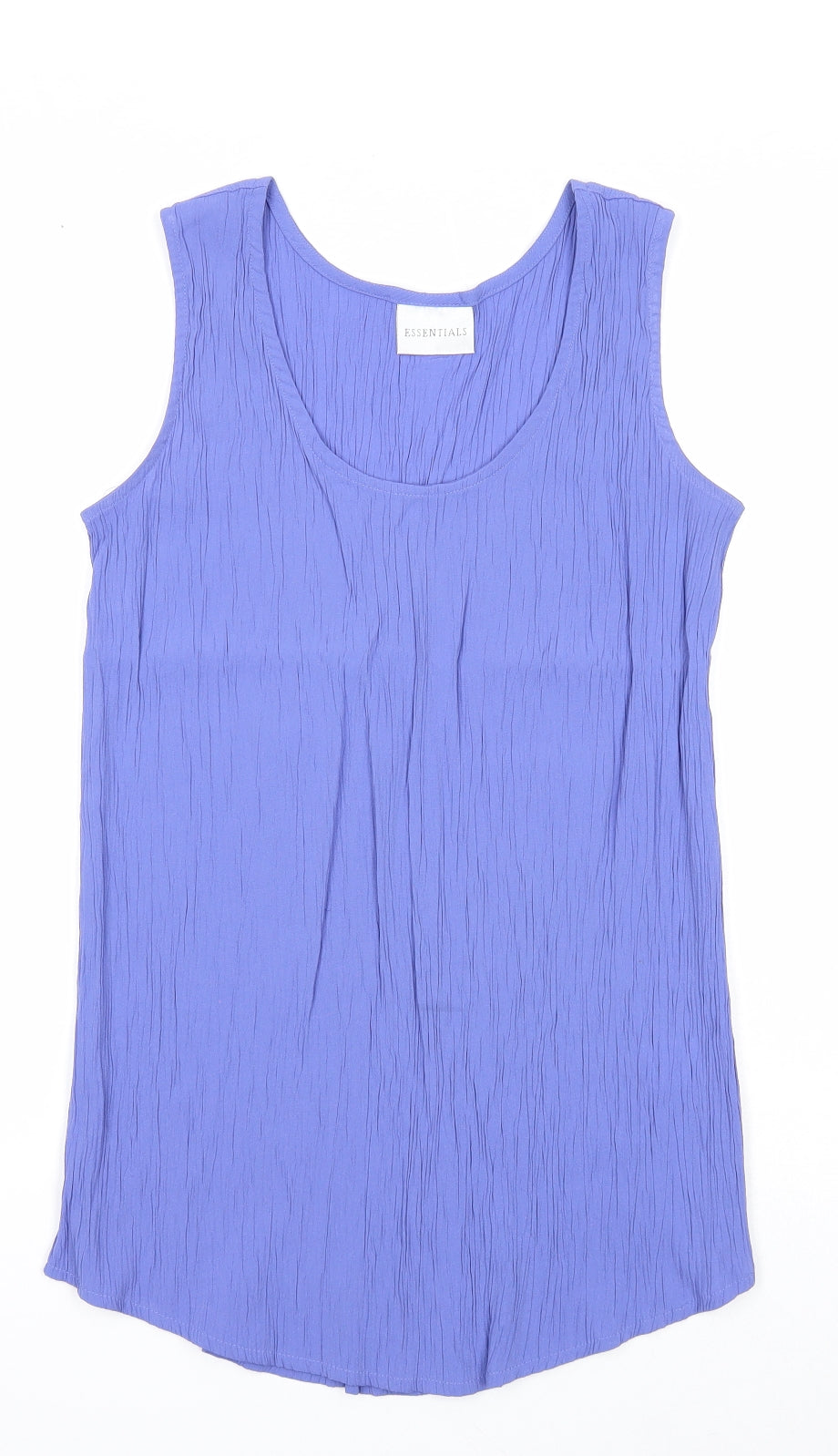 Womens UK Size 12 Essentials Purple Basic Tank