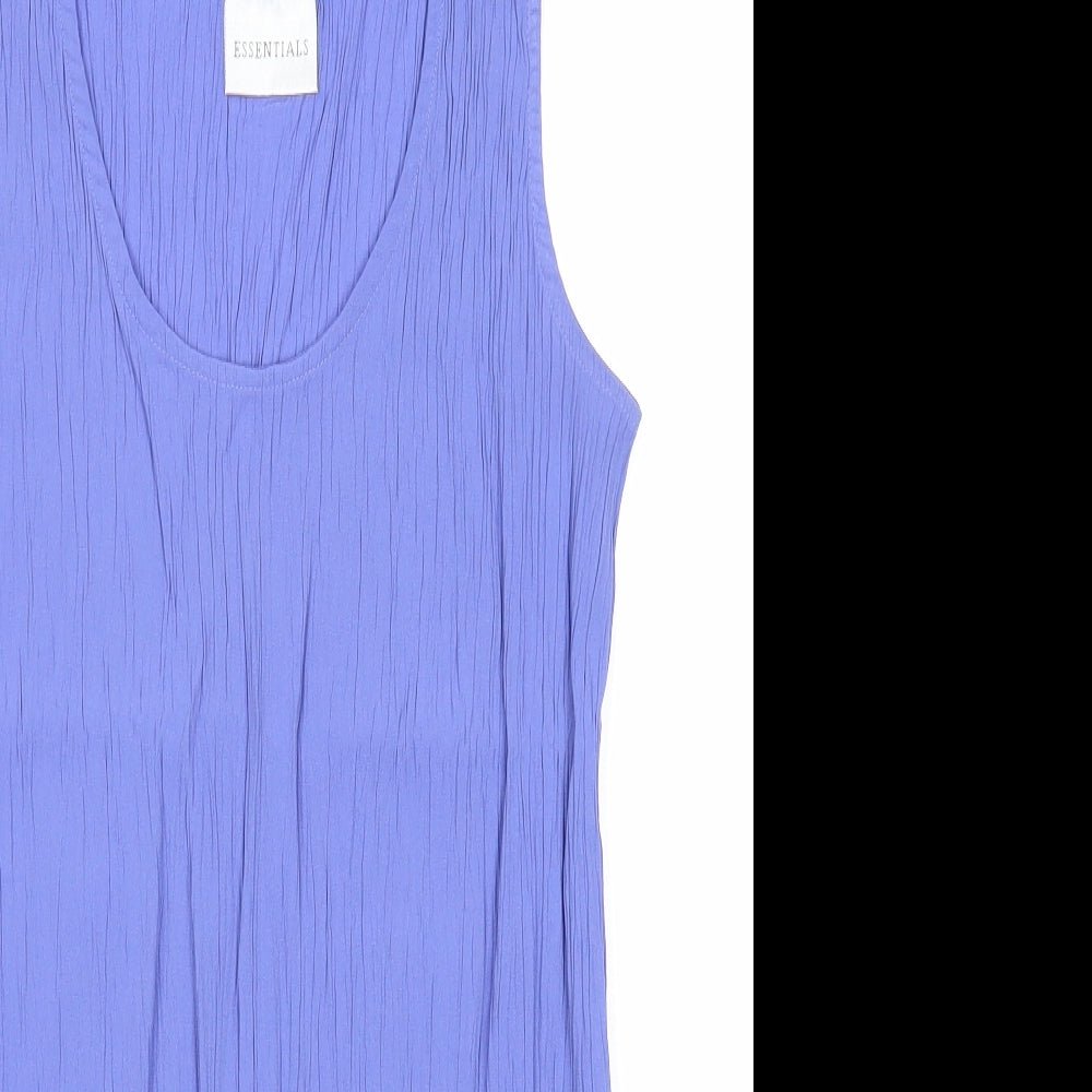 Womens UK Size 12 Essentials Purple Basic Tank