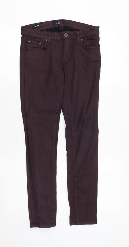 Womens UK Size 27 in LTB Slim Fit Skinny Red Jeans