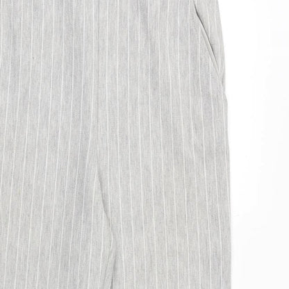 Womens UK Size XS H&M Regular Fit Chino Grey Trousers