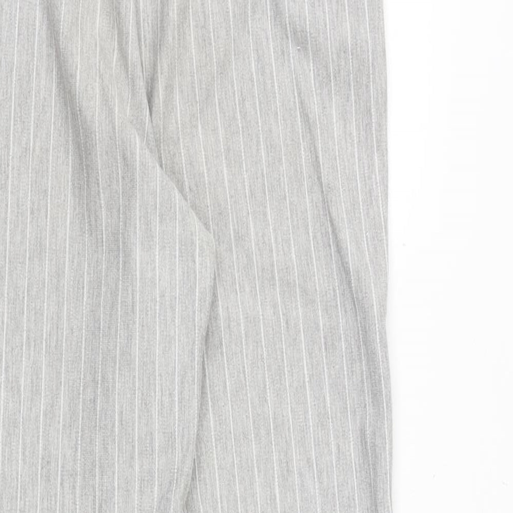 Womens UK Size XS H&M Regular Fit Chino Grey Trousers
