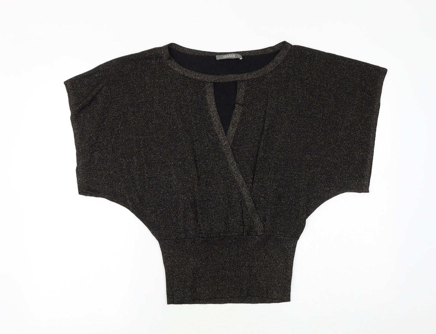 Womens UK Size S Oasis Black Pullover Jumper