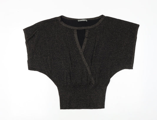 Womens UK Size S Oasis Black Pullover Jumper