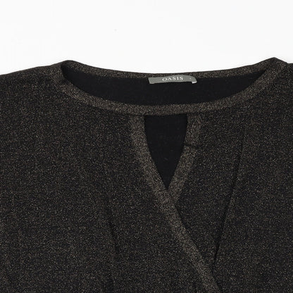 Womens UK Size S Oasis Black Pullover Jumper