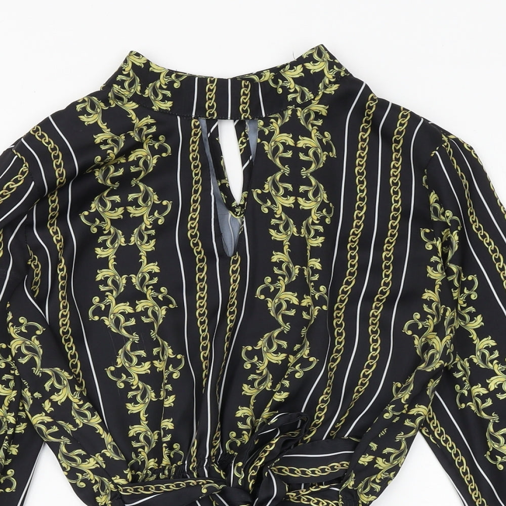 Womens UK Size 10 Select Black Basic Blouse