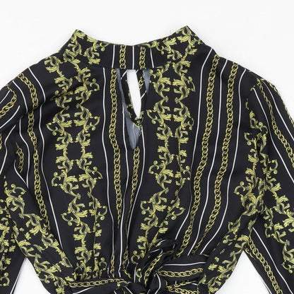 Womens UK Size 10 Select Black Basic Blouse