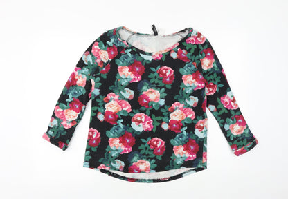 Womens UK Size S H&M Black Basic Blouse