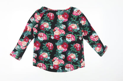 Womens UK Size S H&M Black Basic Blouse