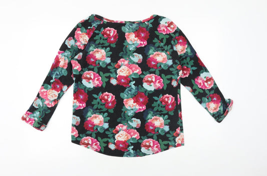 Womens UK Size S H&M Black Basic Blouse
