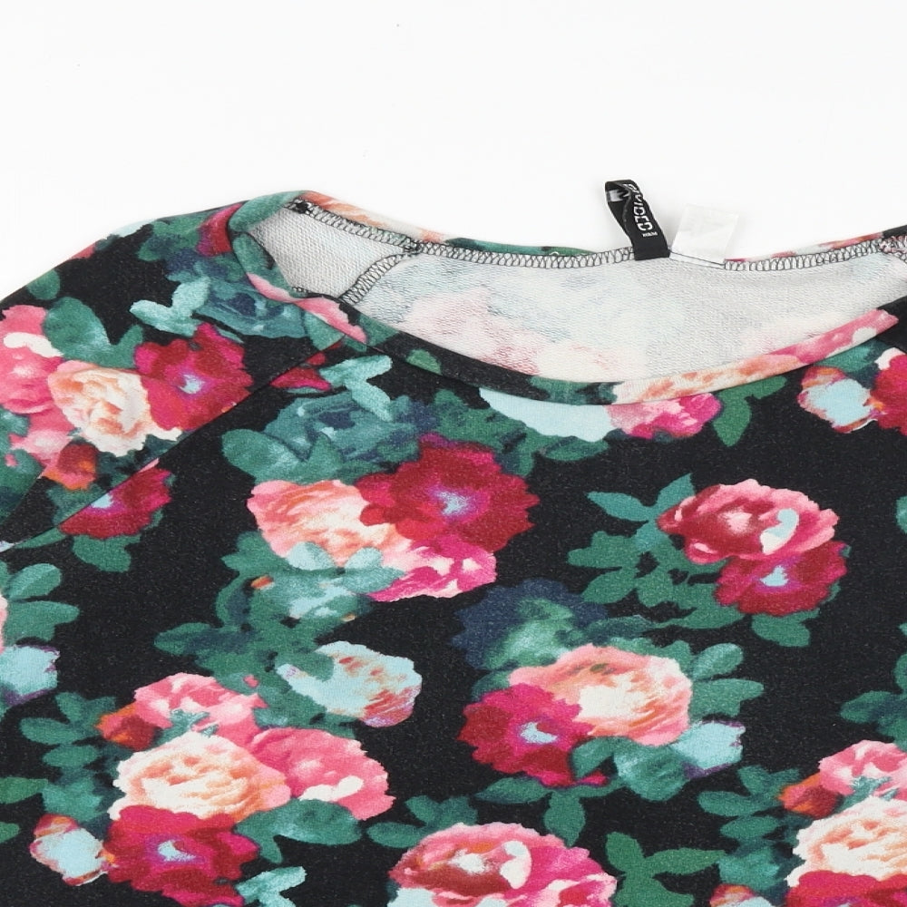 Womens UK Size S H&M Black Basic Blouse