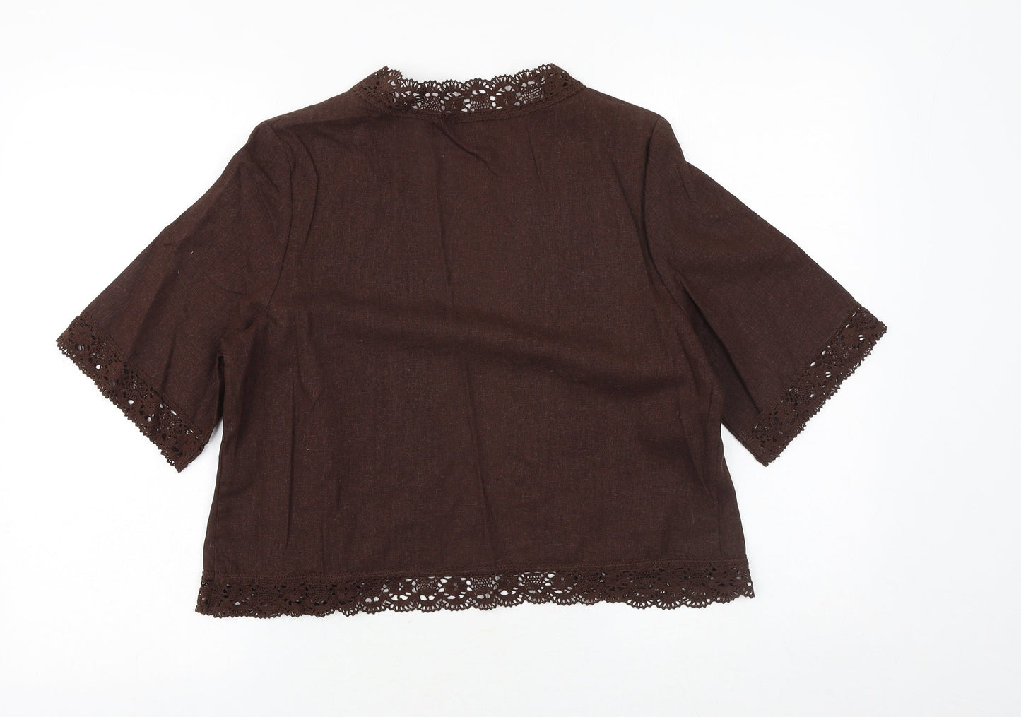 Womens UK Size 12 Wardrobe Brown Cardigan Jumper