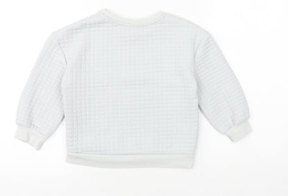 Matalan Boys Grey Cotton Pullover Sweatshirt Size 3-4 Years Pullover