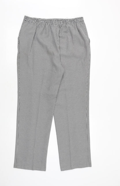 Womens UK Size 16 Damart Regular Fit  Black Trousers
