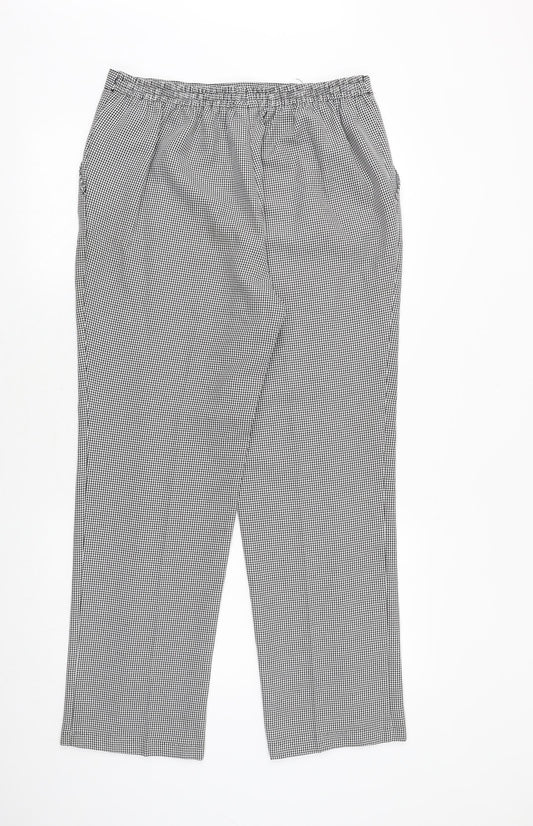 Womens UK Size 16 Damart Regular Fit  Black Trousers