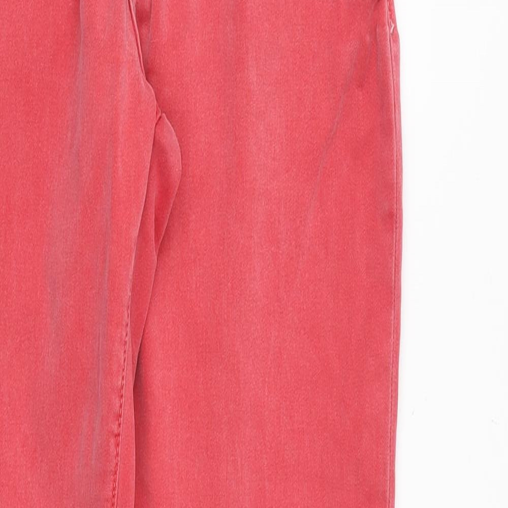 Womens UK Size 10 YESYES Regular Fit Skinny Pink Jeans
