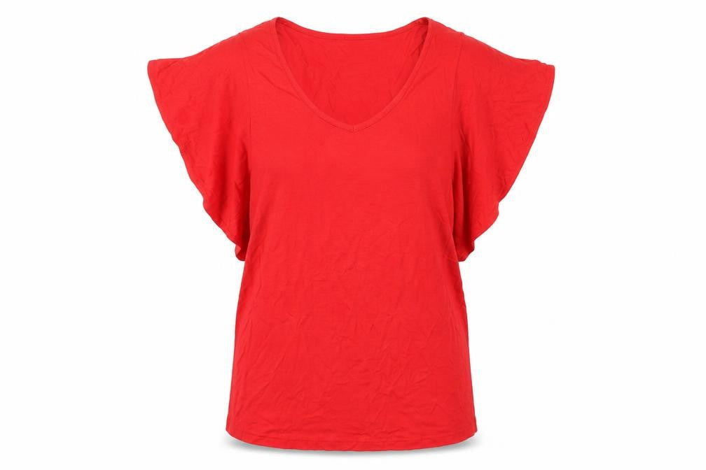 Womens UK Size S Body Flirt Red Tunic T-Shirt