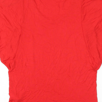 Womens UK Size S Body Flirt Red Tunic T-Shirt