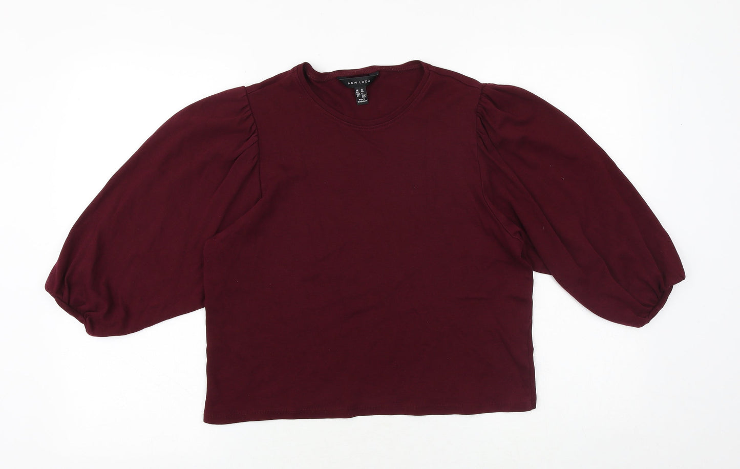 Womens UK Size 12 New Look Purple Basic T-Shirt