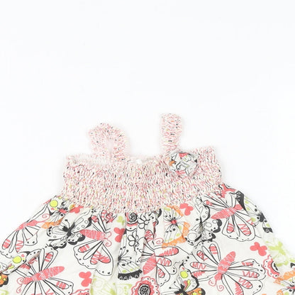 M&Co Baby Multicoloured Geometric 100% Cotton A-Line Size 3-6 Months Round Neck Pullover - Butterfly