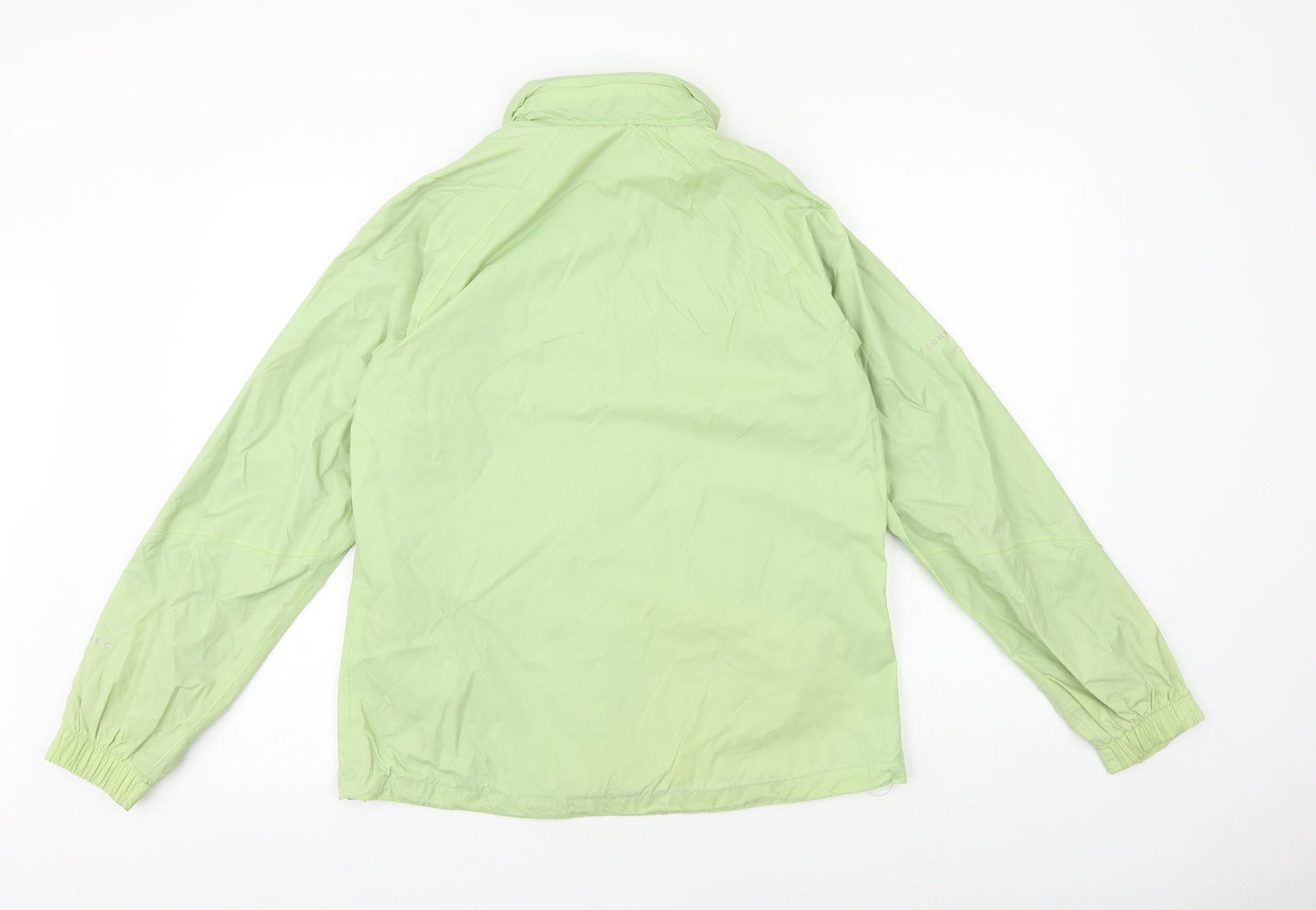 Womens UK Size 10 Technicals Green Windbreaker Coat