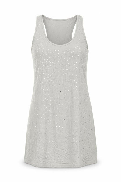 Oasis Womens Green Viscose Basic Tank Size M Round Neck