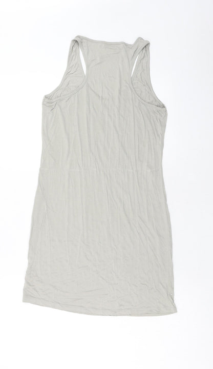 Oasis Womens Green Viscose Basic Tank Size M Round Neck