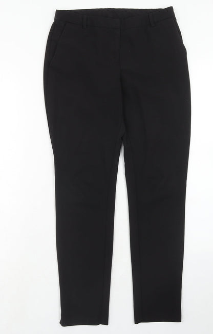 Womens UK Size 8 New Look Regular Fit Chino Black Trousers