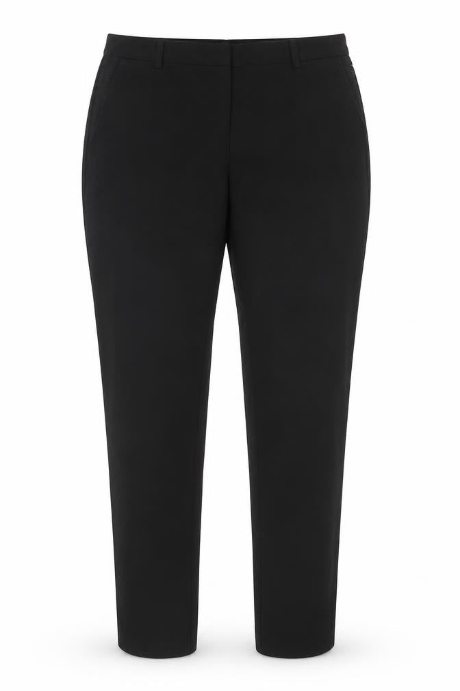 Womens UK Size 8 New Look Regular Fit Chino Black Trousers