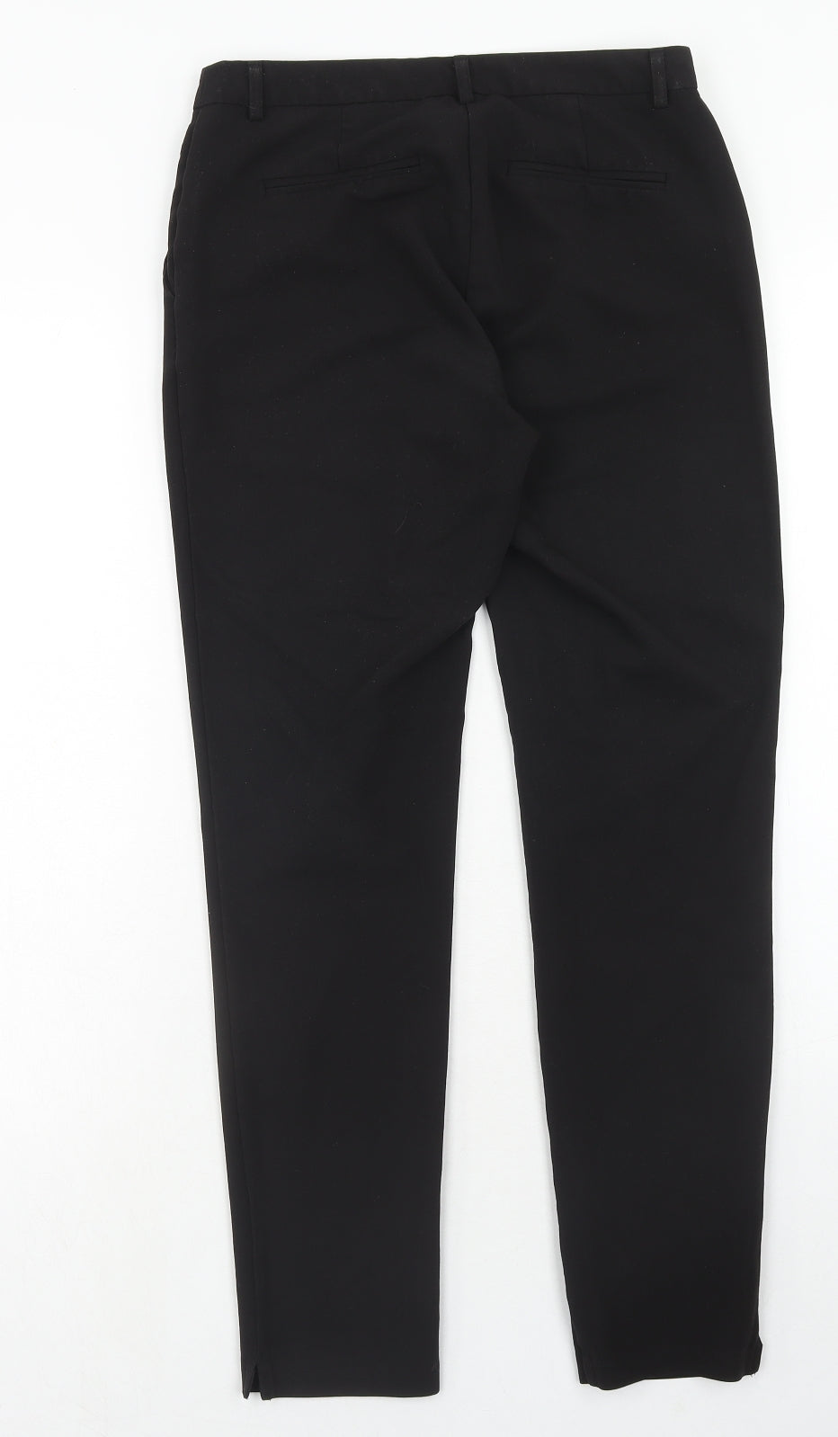 Womens UK Size 8 New Look Regular Fit Chino Black Trousers