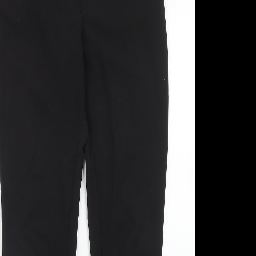 Womens UK Size 8 New Look Regular Fit Chino Black Trousers